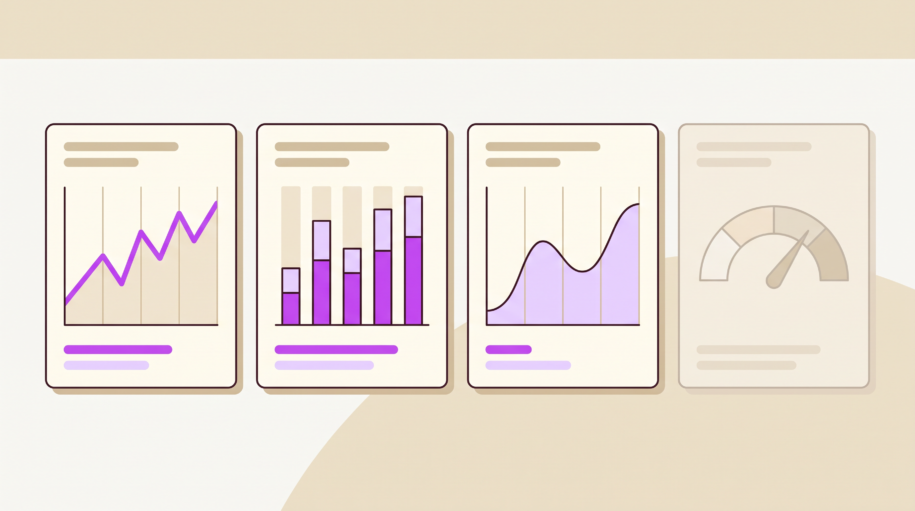 Leadership dashboard showing revenue, margin, and churn updating in real time while the culture KPI panel lags behind on annual survey cadence